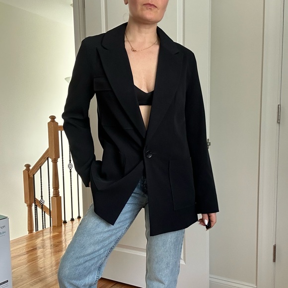 Primark Navy Blye Blazer Relaxed Modern Fit - Picture 5 of 10